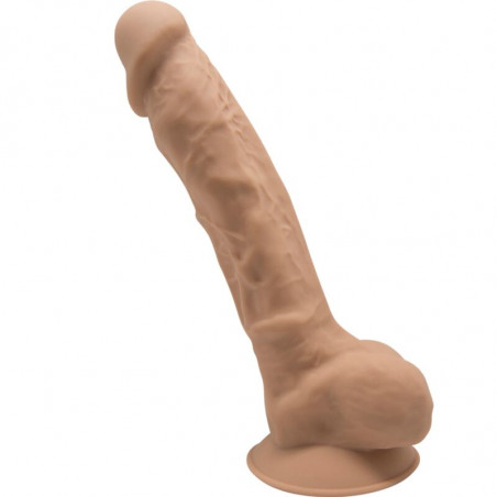 SILEXD - MODELLO 1 PENE REALISTICO PREMIUM SILEXPAN SILICONE CARAMEL 23 CM