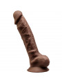 SILEXD - MODELLO 1 PENE REALISTICO PREMIUM SILEXPAN SILICONE MARRONE 23 CM