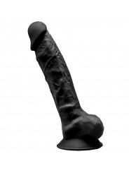 SILEXD - MODELLO 1 PENE REALISTICO PREMIUM SILEXPAN SILICONE NERO 23 CM