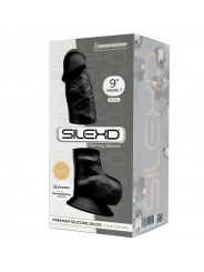 SILEXD - MODELLO 1 PENE REALISTICO PREMIUM SILEXPAN SILICONE NERO 23 CM