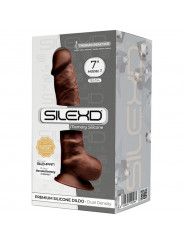 SILEXD - MODELLO 1 PENE REALISTICO PREMIUM SILEXPAN SILICONE MARRONE 17.5 CM