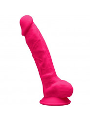 SILEXD - MODELLO 1 PENE REALISTICO PREMIUM SILEXPAN SILICONE FUCSIA 17.5 CM