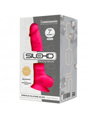 SILEXD - MODELLO 1 PENE REALISTICO PREMIUM SILEXPAN SILICONE FUCSIA 17.5 CM