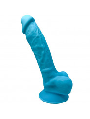 SILEXD - MODELLO 1 PENE REALISTICO PREMIUM SILEXPAN SILICONE BLU 17.5 CM