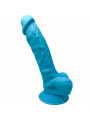 SILEXD - MODELLO 1 PENE REALISTICO PREMIUM SILEXPAN SILICONE BLU 17.5 CM