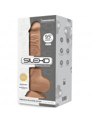 SILEXD - MODELLO 1 PENE REALISTICO PREMIUM SILEXPAN SILICONE CARAMEL 24 CM