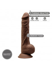 SILEXD - MODELLO 1 PENE REALISTICO PREMIUM SILEXPAN SILICONE MARRONE 24 CM