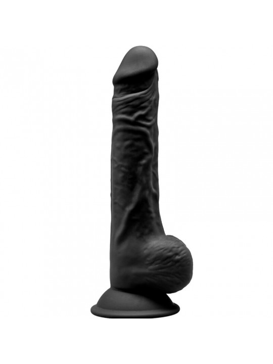 SILEXD - MODELLO 1 PENE REALISTICO PREMIUM SILEXPAN SILICONE NERO 24 CM