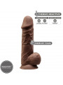 SILEXD - MODELLO 1 PENE REALISTICO PREMIUM SILEXPAN SILICONE MARRONE 21.5 CM