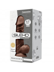 SILEXD - MODELLO 1 PENE REALISTICO PREMIUM SILEXPAN SILICONE MARRONE 21.5 CM