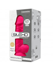 SILEXD - MODELLO 1 PENE REALISTICO PREMIUM SILEXPAN SILICONE FUCSIA 21.5 CM