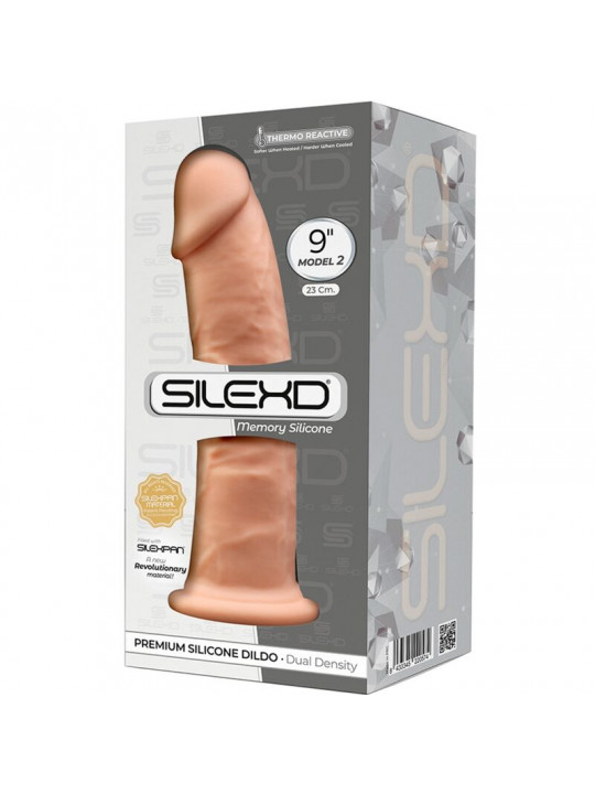 SILEXD - MODELLO 2 PENE REALISTICO PREMIUM SILEXPAN SILICONE 23 CM