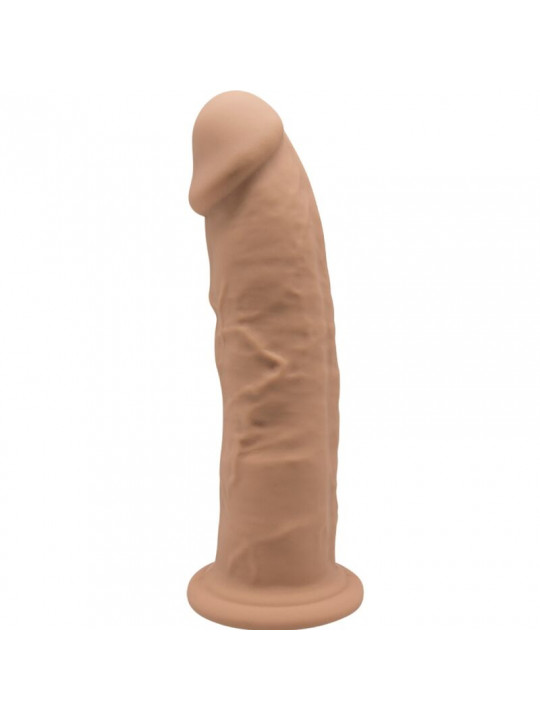 SILEXD - MODELLO 2 PENE REALISTICO PREMIUM SILEXPAN SILICONE CARAMEL 23 CM