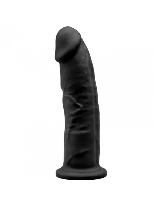 SILEXD - MODELLO 2 PENE REALISTICO PREMIUM SILEXPAN SILICONE NERO 23 CM