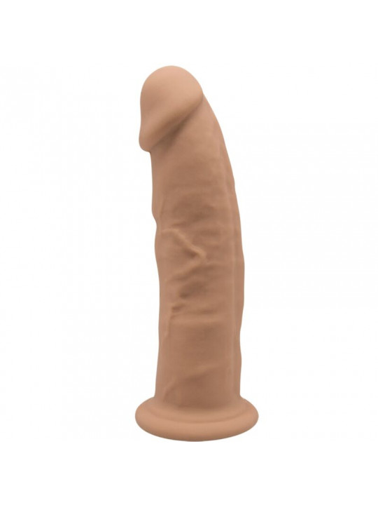 SILEXD - MODELLO 2 PENE REALISTICO PREMIUM SILEXPAN SILICONE CARAMEL 19 CM