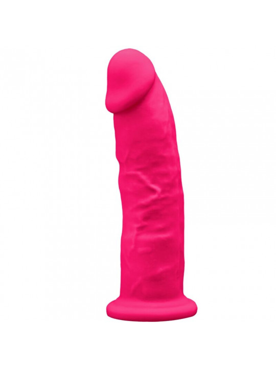 SILEXD - MODELLO 2 PENE REALISTICO PREMIUM SILEXPAN SILICONE FUCSIA 19 CM