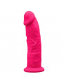 SILEXD - MODELLO 2 PENE REALISTICO PREMIUM SILEXPAN SILICONE FUCSIA 19 CM