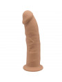 SILEXD - MODELLO 2 PENE REALISTICO PREMIUM SILEXPAN SILICONE CARAMEL 15 CM