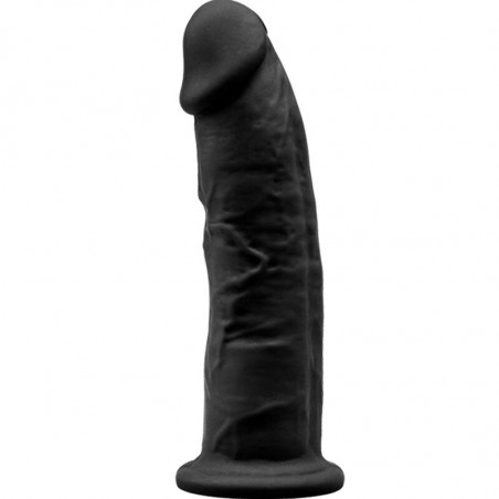 SILEXD - MODELLO 2 PENE REALISTICO PREMIUM SILEXPAN SILICONE NERO 15 CM