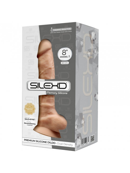 SILEXD - MODELLO 1 PENE REALISTICO PREMIUM SILEXPAN SILICONE 20 CM