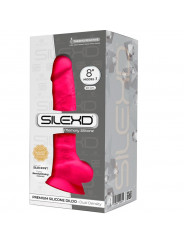 SILEXD - MODELLO 1 PENE REALISTICO PREMIUM SILEXPAN SILICONE FUCSIA 20 CM