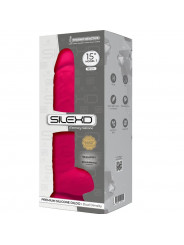 SILEXD - MODELLO 1 PENE REALISTICO PREMIUM SILEXPAN SILICONE FUCSIA 38 CM