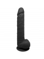 SILEXD - MODELLO 1 PENE REALISTICO PREMIUM SILEXPAN SILICONE NERO 38 CM