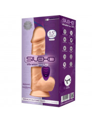 SILEXD - MODELLO 1 VIBRATORE PENE REALISTICO IN SILICONE PREMIUM SILEXPAN TELECOMANDO 21.8 CM