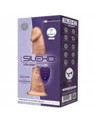 SILEXD - MODELLO 1 VIBRATORE PENE REALISTICO IN SILICONE PREMIUM SILEXPAN TELECOMANDO 17.5 CM