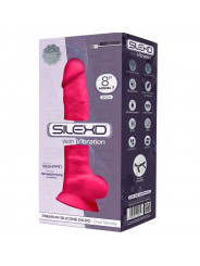 SILEXD - MODELLO 1 VIBRATORE PER PENE REALISTICO IN SILICONE PREMIUM SILEXPAN FUCSIA 20 CM