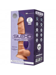 SILEXD - MODELLO 1 VIBRATORE PENE REALISTICO IN SILICONE PREMIUM SILEXPAN TELECOMANDO 20 CM