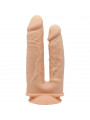 SILEXD - MODELLO 1 PENE REALISTICO DOPPIA PENETRACION PREMIUM SILEXPAN SILICONE 17.5 / 19.5 CM