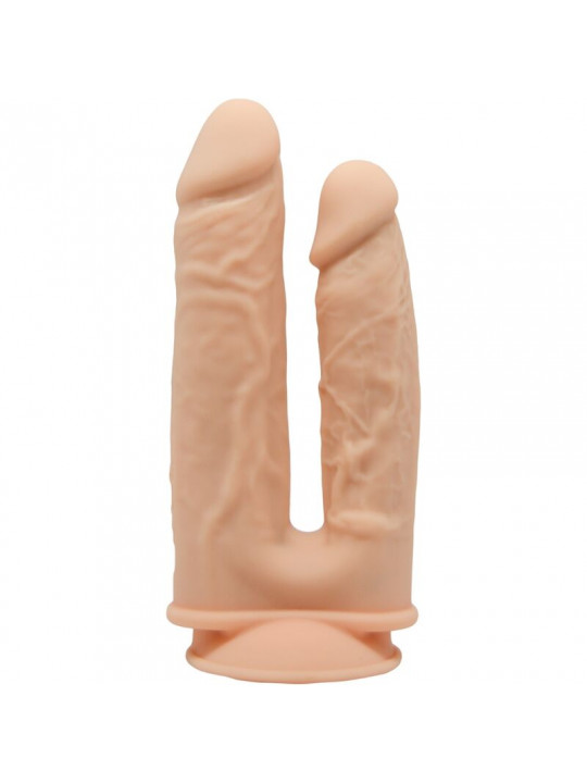 SILEXD - MODELLO 1 VIBRATORE PENE REALISTICO A DOPPIA PENETRAZIONE SILICONE PREMIUM SILEXPAN 17.5 / 19.5 CM