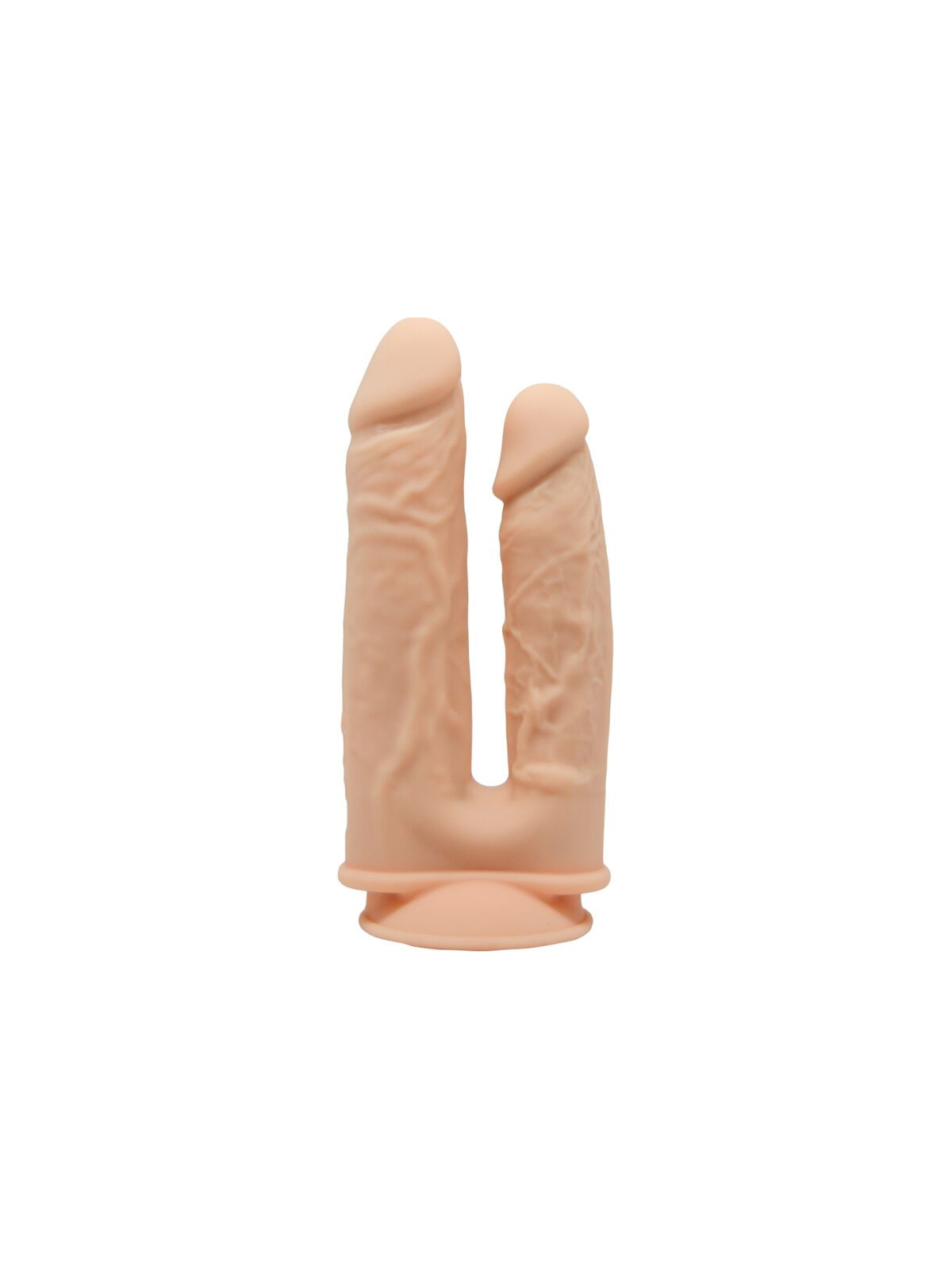 SILEXD - MODELLO 1 PENE REALISTICO VIBRATORE DOPPIA PENETRAZIONE PREMIUM SILEXPAN TELECOMANDO IN SILICONE 17.5 / 19.5 CM