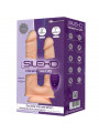 SILEXD - MODELLO 1 PENE REALISTICO VIBRATORE DOPPIA PENETRAZIONE PREMIUM SILEXPAN TELECOMANDO IN SILICONE 17.5 / 19.5 CM