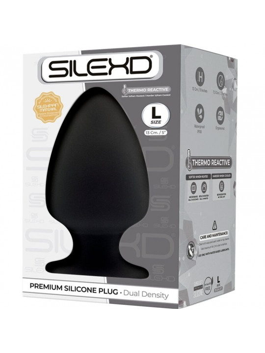 SILEXD - MODELLO 1 PLUG ANALE PREMIUM SILEXPAN SILICONE PREMIUM TERMOREATTIVO MISURA L