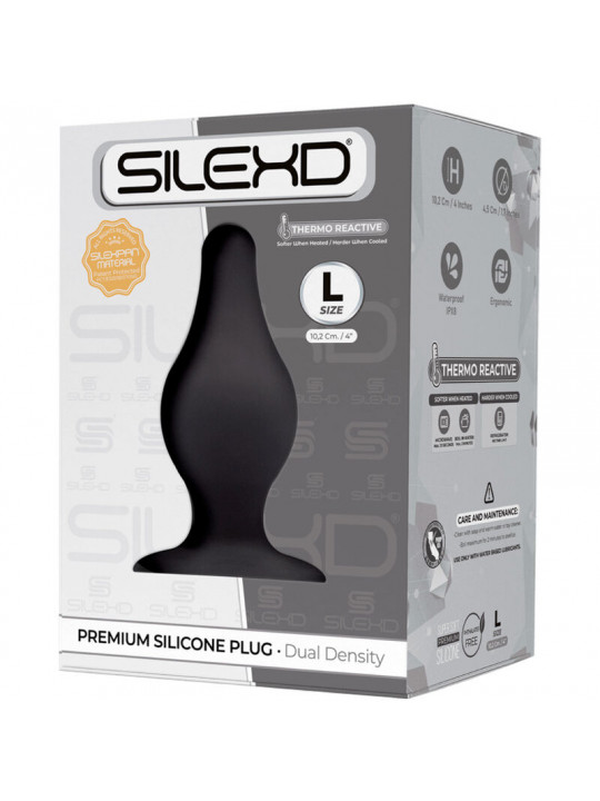 SILEXD - MODELLO 2 PLUG ANALE PREMIUM SILEXPAN SILICONE PREMIUM TERMOREATTIVO MISURA L