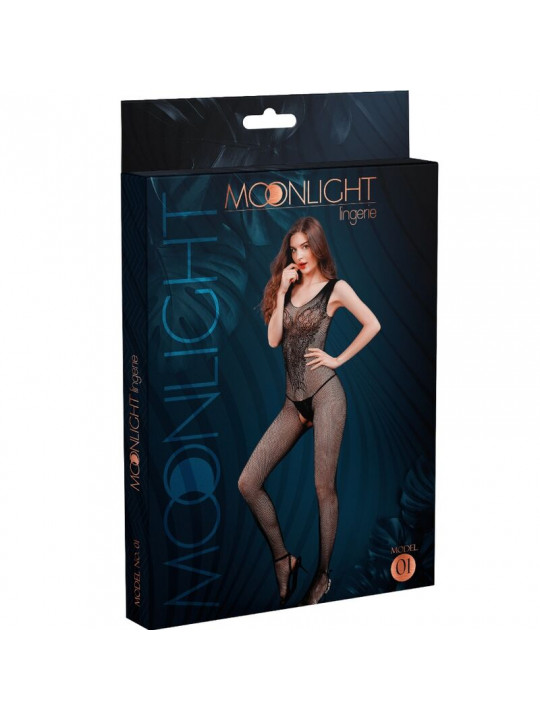 MOONLIGHT - MODELLO 1 BODYSTOCKING NERO TAGLIA UNICA