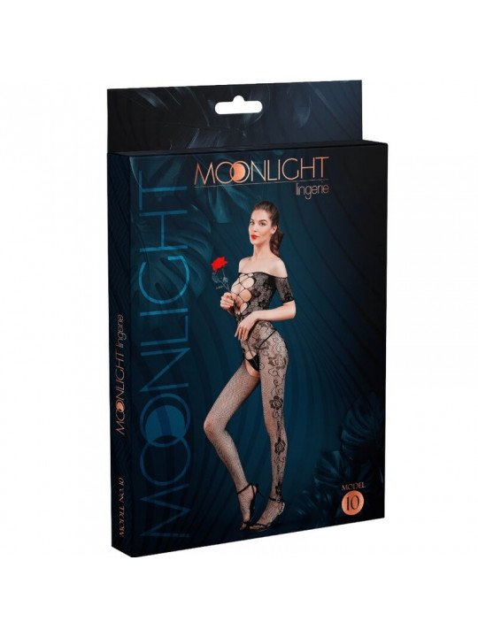 MOONLIGHT - MODELLO 10 BODYSTOCKING NERO TAGLIA UNICA