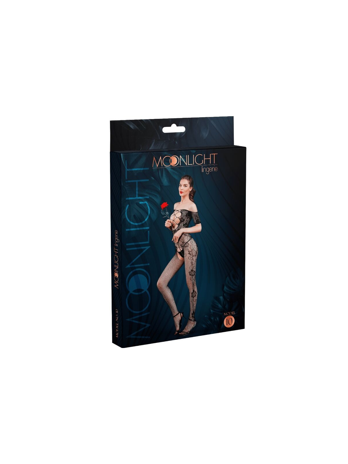 MOONLIGHT - MODELLO 10 BODYSTOCKING NERO TAGLIA UNICA