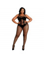 MOONLIGHT - BODYSTOCKING MODELLO 4 NERO TAGLIA FORTE