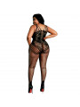 MOONLIGHT - BODYSTOCKING MODELLO 4 NERO TAGLIA FORTE