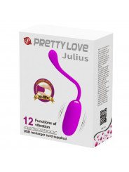 PRETTY LOVE - UOVO VIBRANTE JULIUS IMPERMEABILE-RICARICABILE VIOLA