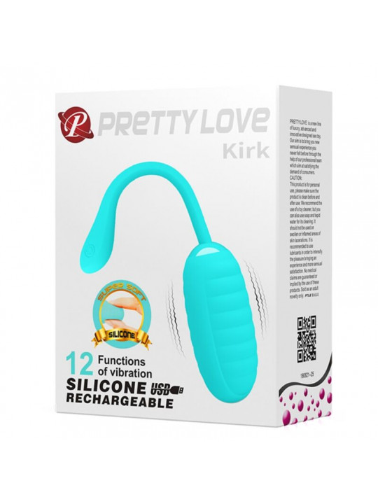 PRETTY LOVE - KIRK LIGHT GREEN UOVO VIBRANTE RICARICABILE