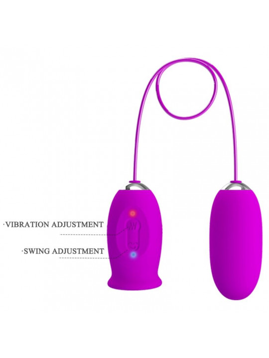 PRETTY LOVE - VIBRATORE RICARICABILE DAISY DUAL EGG VIOLA