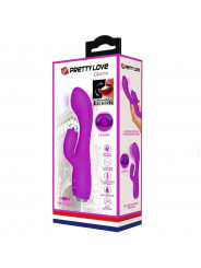 PRETTY LOVE - VIBRATORE RICARICABILE GLORIA RABBIT-VIOLA IMPERMEABILE