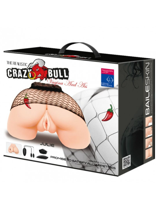 CRAZY BULL - VAGINA E ANO CON RETE REALISTICA CON VIBRAZIONE