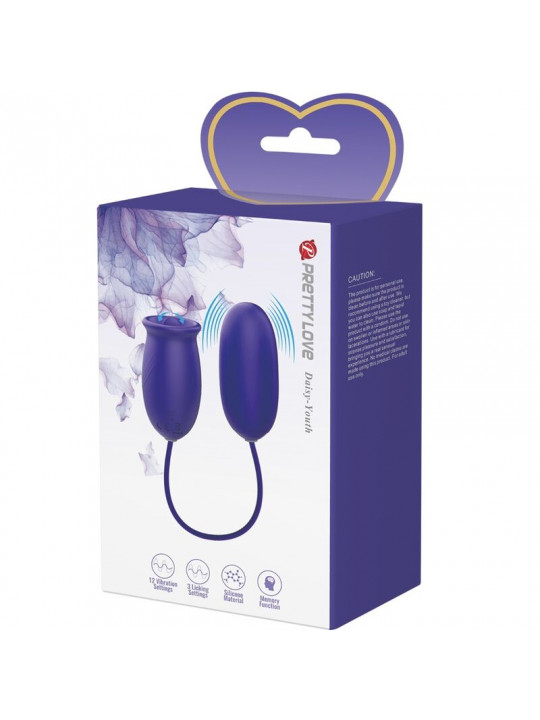 PRETTY LOVE - VIBRATORE STIMOLATORE RICARICABILE DAISY YOUTH VIOLETTO