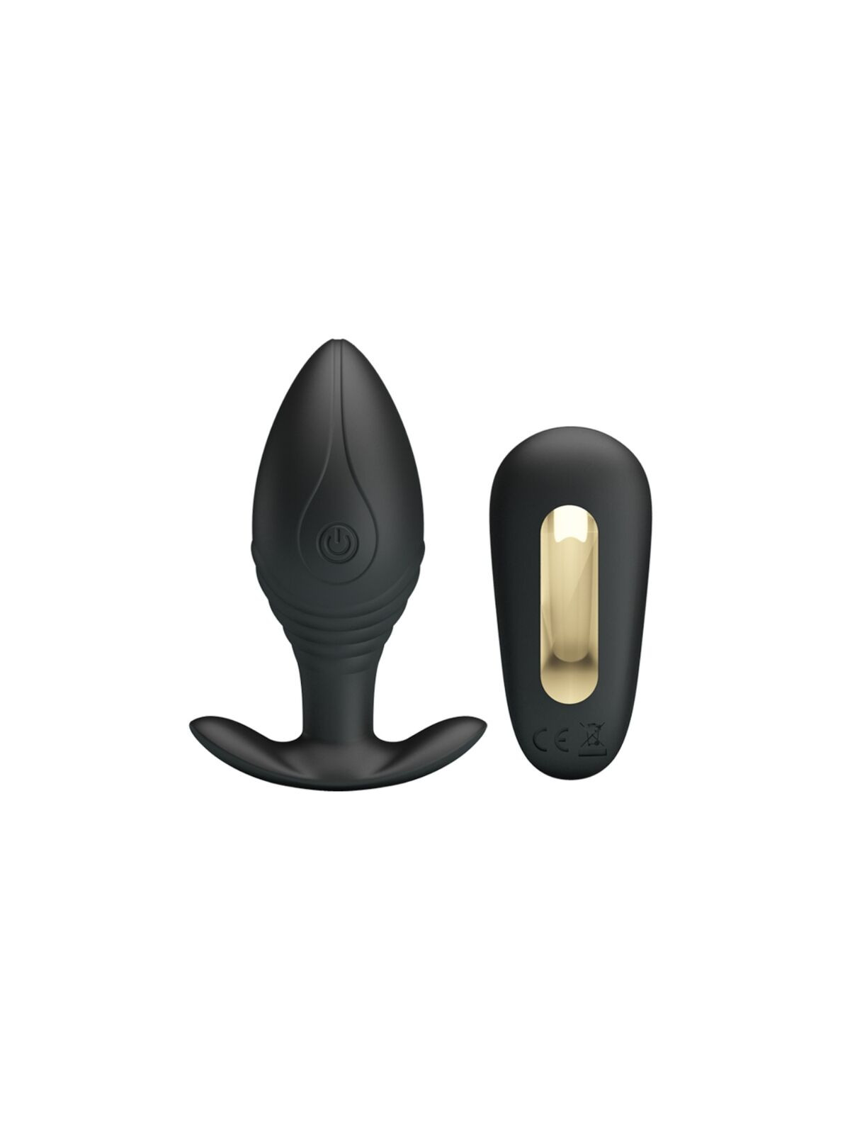 PRETTY LOVE - VIBRATORE RICARICABILE PLUG ANALE REGINA NERO