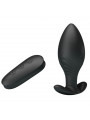 PRETTY LOVE - VIBRATORE RICARICABILE PLUG ANALE REGINA NERO